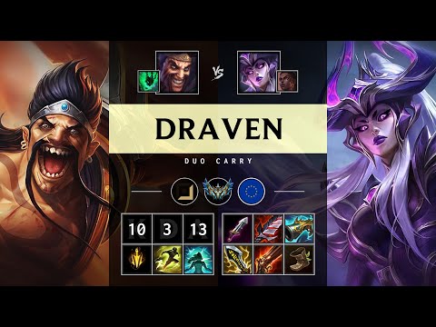 Draven ADC vs Syndra - EUW Challenger Patch 25.09