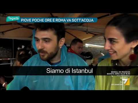 Piove poche ore e Roma va sott'acqua