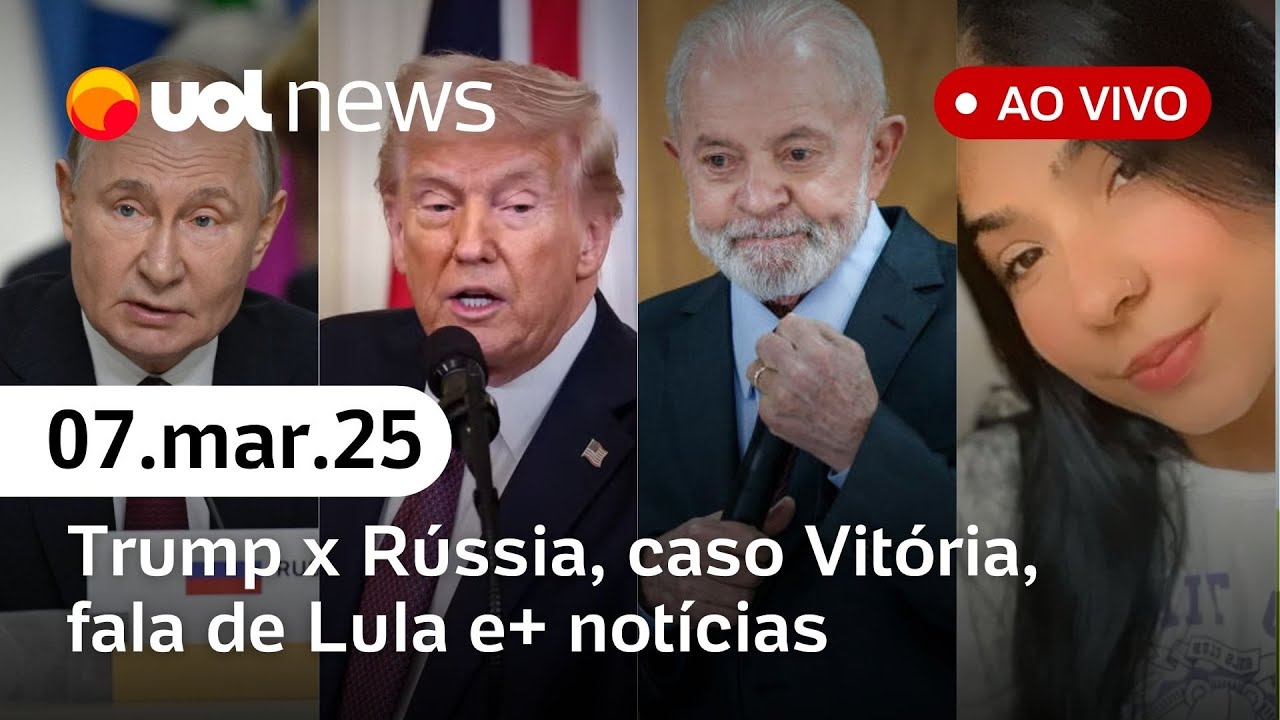 Caso Vitória: polícia faz operação, Trump ameaça sanções à Rússia, falas de Lula e+ | UOL News