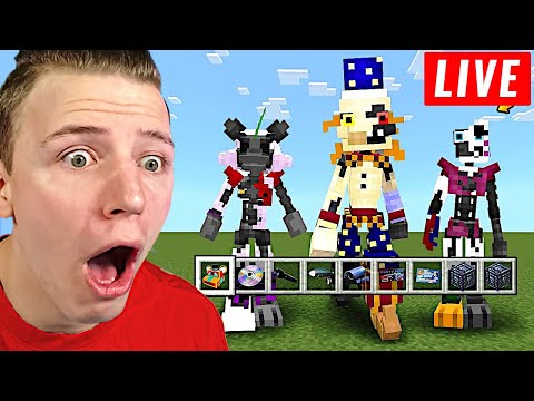 🔴 [LIVE] PLAY FNAF Security Breach: RUIN in MINECRAFT
