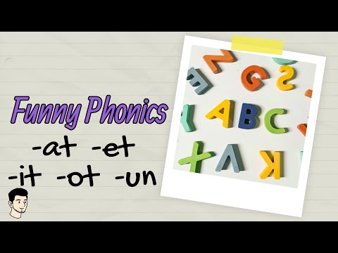 Funny Phonics Word Families 1 at et it ot un — Sea Class October 2026