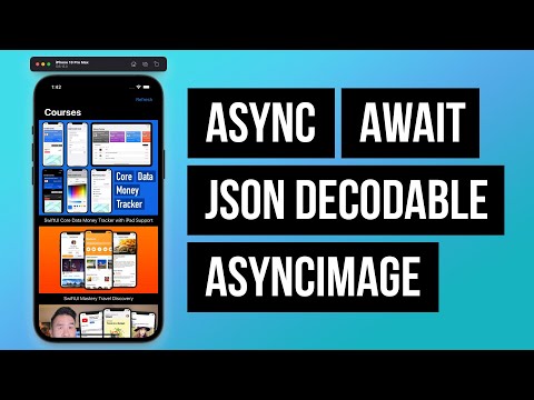 iOS 15 Async Await JSON Fetching AsncImage Main Actors thumbnail