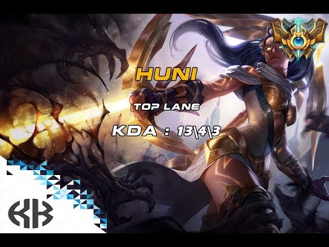 Thách đấu Hàn : SKT T1 Huni  - Vayne vs Renekton  (full HD 1080p60)