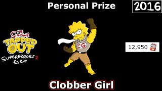 TSTO - Superheroes 2 Event | Clobber Girl | Personal Prize