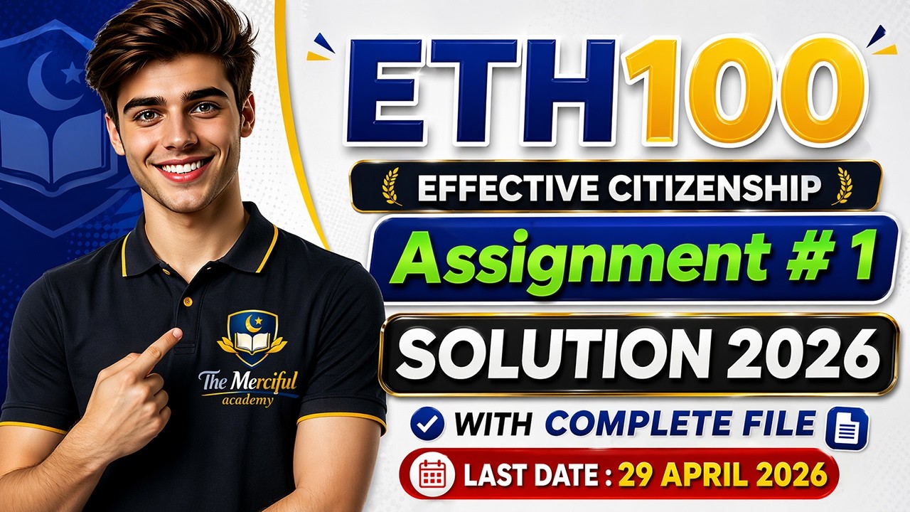 ETH100 Assignment 1 Solution 2026 | ETH100 Assignment 1 Spring | By The Merciful Academy