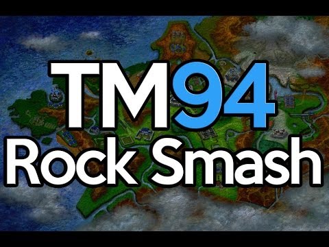 Pokemon X and Y TM 94 Rock Smash Location