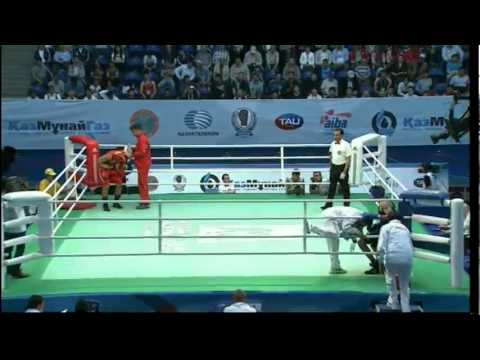 Light Heavy (81kg) Final - Qurbanov (TJK) vs Sangwan (IND) -2012 AIBA Asian Olympic Qualifying Event