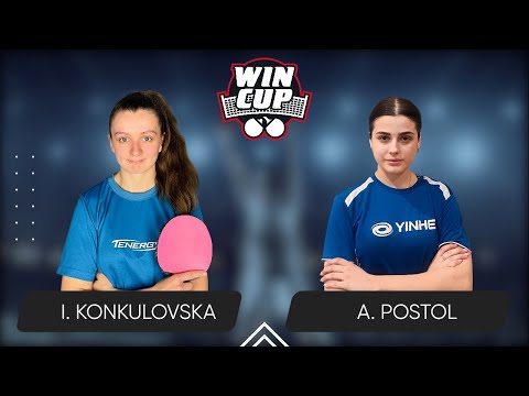 17:30 Iryna Konkulovska - Anastasiia Postol West 3 WIN CUP 08.02.2024 | TABLE TENNIS WINCUP