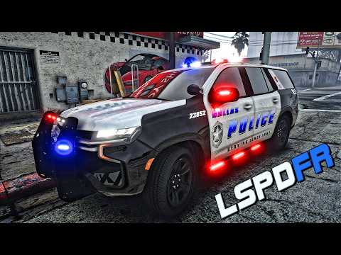 GTA 5 MODS LSPDFR ||DALLAS PD TAHOE || GTA 5 RP CITY PATROL