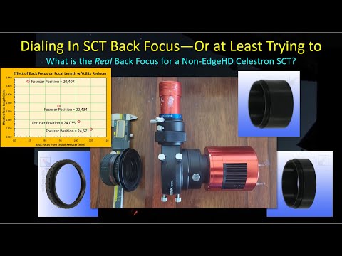 Celestron SCT Back Focus Study at Native and Reduced Focal Lengths