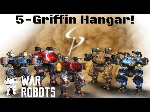 War Robots - 5-Griffin Hangar!  Canyon Map Face Wrecking