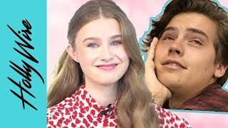 Trinity Likins Talks Playing Cole Sprouse’s Little Sister On Riverdale & On Set Pranks | Hollywire video
