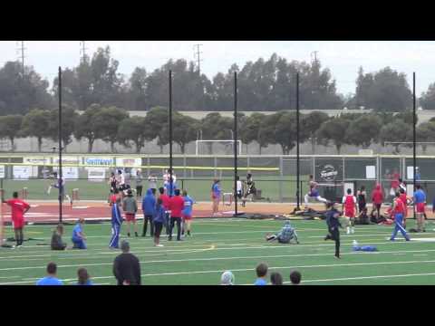 VarB 300mH vs Servite Rosary 3 11 15   Los Alamitos Boys