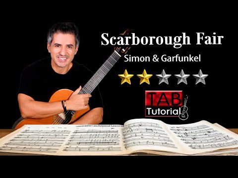 Scarborough Fair (Simon & Garfunkel) | Fingerstyle Guitar Tutorial + Sheet & Tab