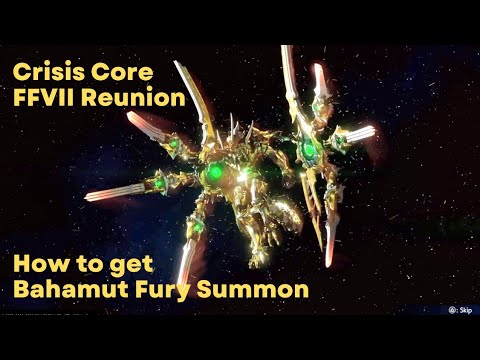 Crisis Core FFVII: How to get Bahamut Fury Summon (Final Fantasy 7 Reunion PS5 Gameplay)