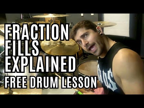 How to play Fraction Fills on the Drums - Metal drumming Lesson