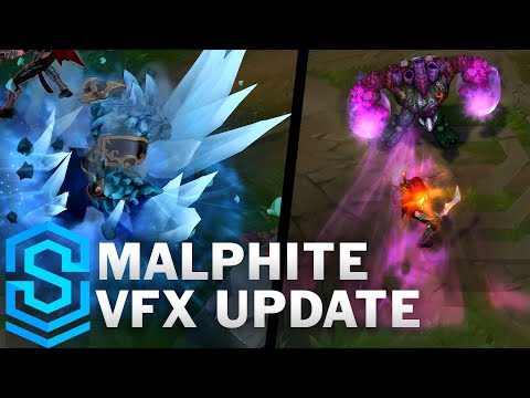 Malphite Visual Effect Update Comparison -  All Affected Skins | League Of Legends