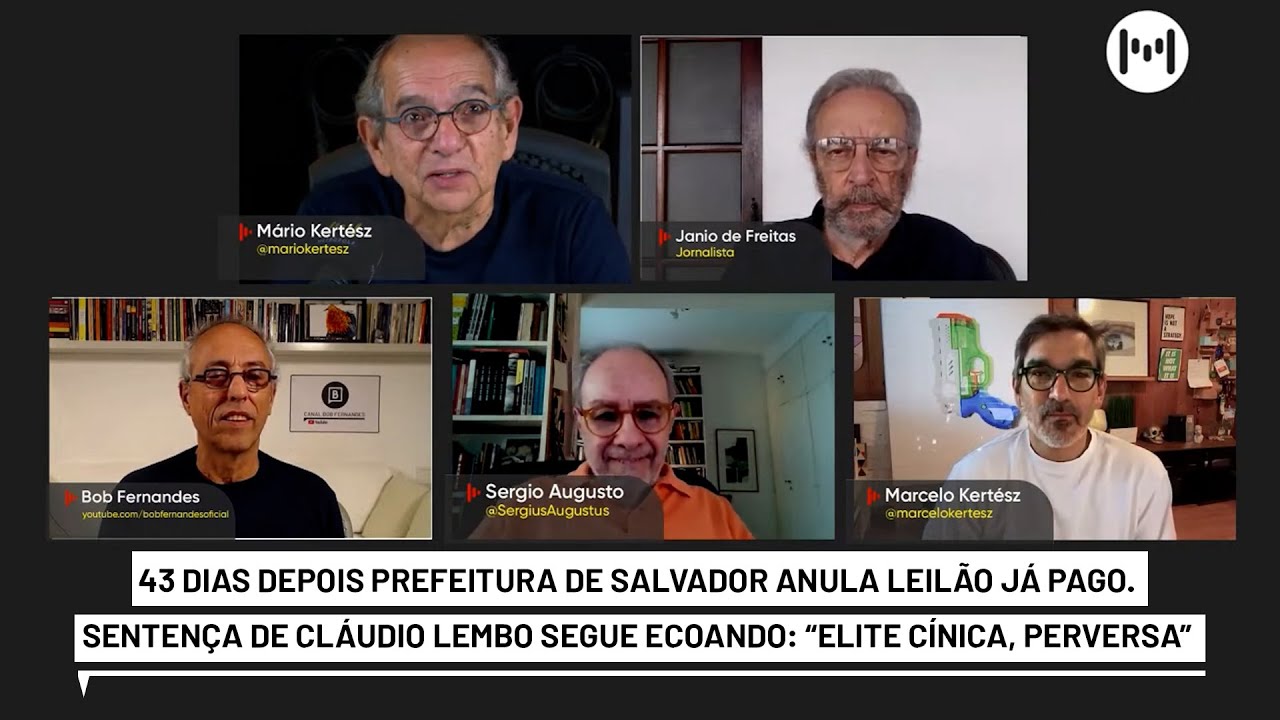 43 dias depois a Prefeitura de Salvador anula leilão já pago. Cláudio Lembo: “A elite é cínica, má”