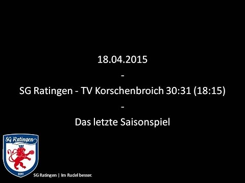 SG Ratingen - TV Korschenbroich 30:31 (18:15)