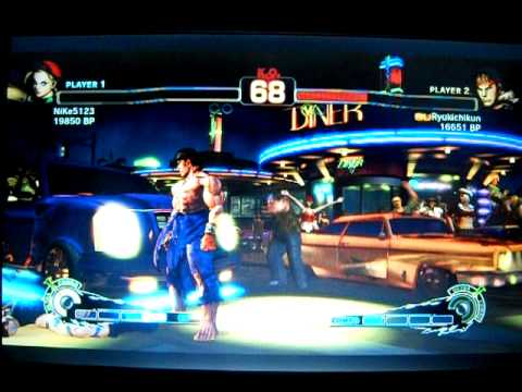 NiKe123 [Cammy] vs Ryukichikun [Ryu] SSF4 Japanese Online Ranked Matches