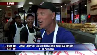$1 sub day at Jimmy John's