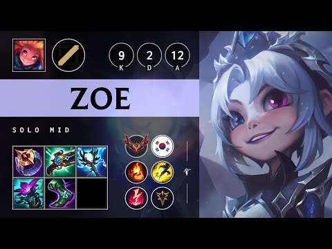 Zoe Mid vs Lucian: Unstoppable - KR Grandmaster Patch 14.16
