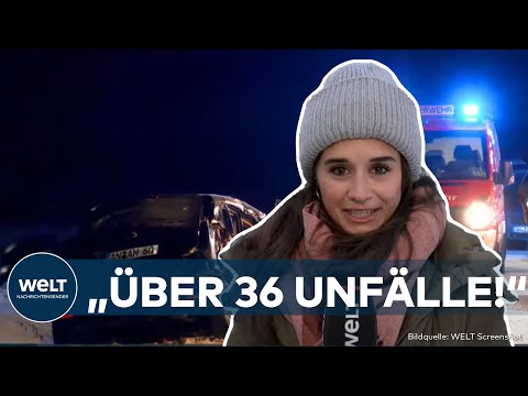 Video Thumbnail: SCHNEECHAOS: Amtliche Glättewarnung - Schnee und Glatteis bringen den Verkehr ins Stocken