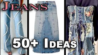 50+ Unique Ideas to Upcycle Jeans & Sew Denim Projects