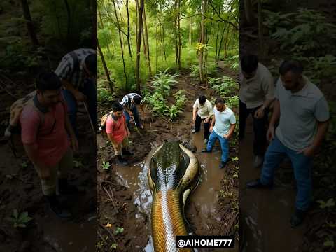 Snake look like creatures found #nature #snake #pythonsnake #python #anaconda