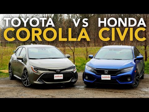 2019 Toyota Corolla vs Honda Civic Hatchback Comparison