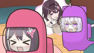 【手描き】あずきちに呪詛を吐き続けるおかゆん【ホロライブ/AZKi/猫又おかゆ】