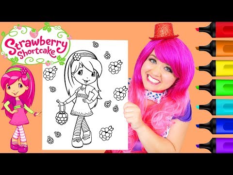 Coloring Strawberry Shortcake Raspberry Torte Coloring Page Prismacolor Markers | KiMMi THE CLOWN