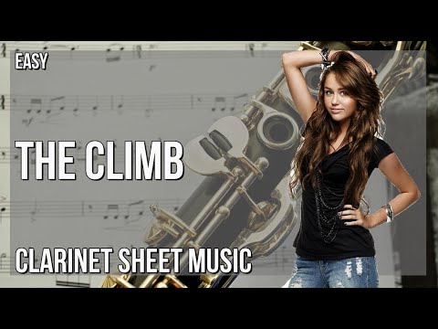 Clarinet Sheet Music: How to play The Climb by Miley Cyrus