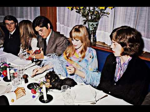 Alain Delon Mick Jagger Marianne Faithfull 1967 Dinner With The Stars