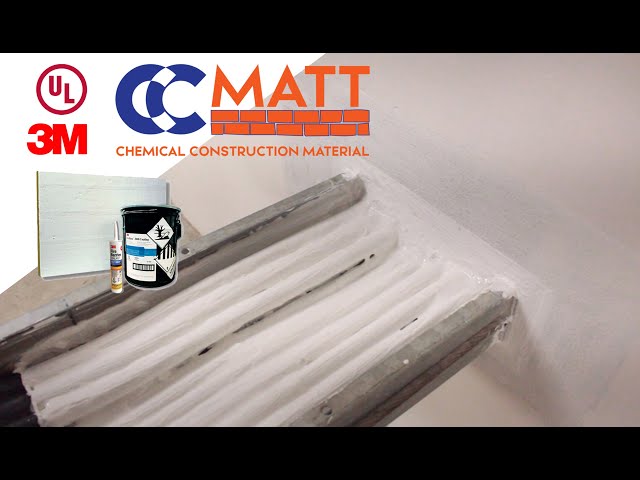 การติดตั้งวัสดุป้องกันไฟลาม Fire Stop l 3M™ Fire Barrier FireDam 2000 Coating l [by CC-MATT]