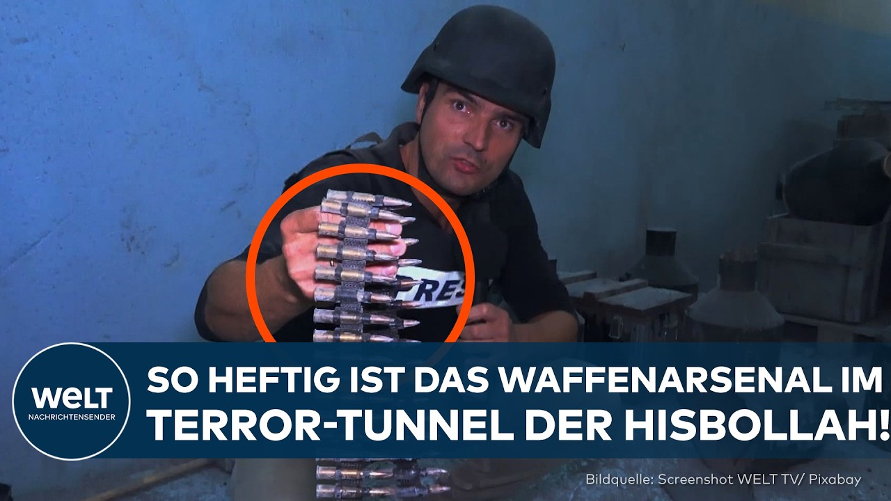 LIBANON: Reporter zeigt Unglaubliches Waffenarsenal im Terror-Tunnel der Hisbollah!