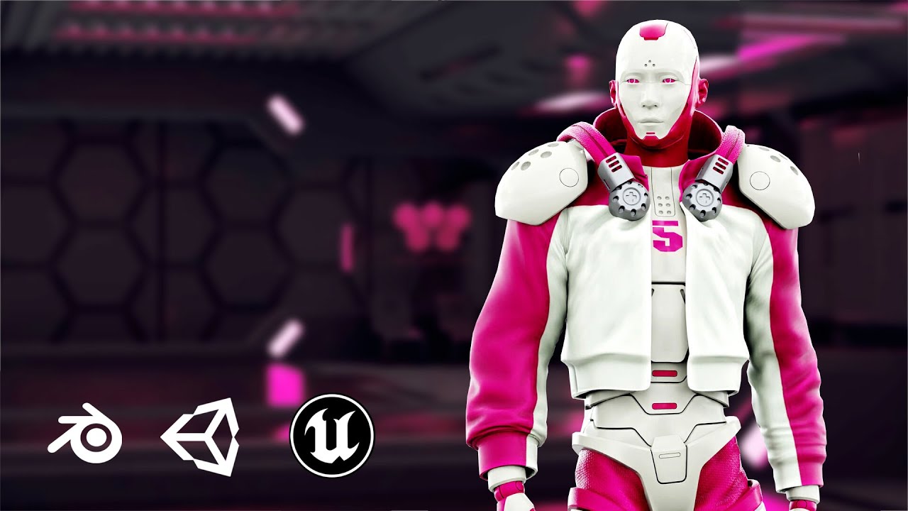 CYBORGTOPIA B-5 Auto-Rig Pro Rigged For Mixamo Unreal Engine Unity 3D Model