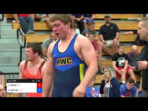 2018 FS WTT Challenge/UWW Juniors 92 2 Of 3 - John Borst (SERTC-VT) Vs. Jacob Warner (Iowa).mp4
