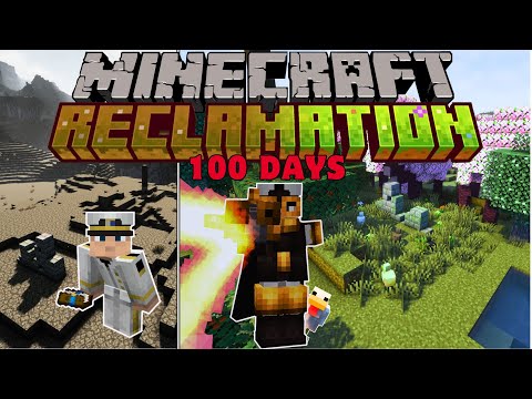 I Survived 100 Days in RECLAMATION Building a NUCLEAR FALLOUT BUNKER in Minecraft Hardcore