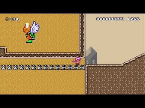 Switch Block Desert by AdamL - Super Mario Maker 2 - No Commentary 1bv