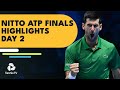 Djokovic Takes On Tsitsipas; Rublev Against Medvedev | Nitto ATP Finals 2022 Highlights Day 2