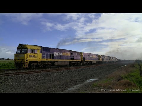 Three NR's & LDP008 On 4PM4 Steel Train  - PoathTV Australian Railways