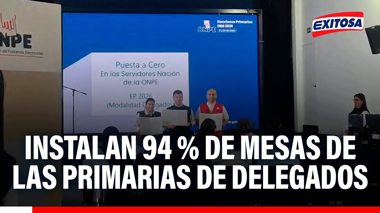 🔴🔵 Instalan 94 % de mesas de las primarias de delegados para las elecciones municipales