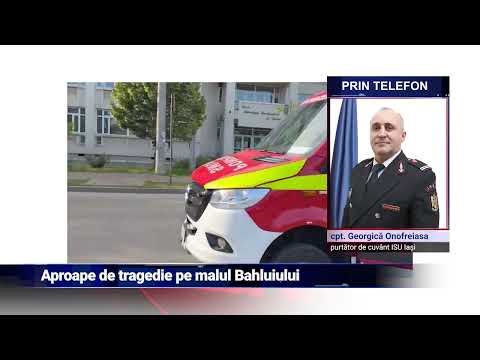 Aproape de tragedie pe malul Bahluiului