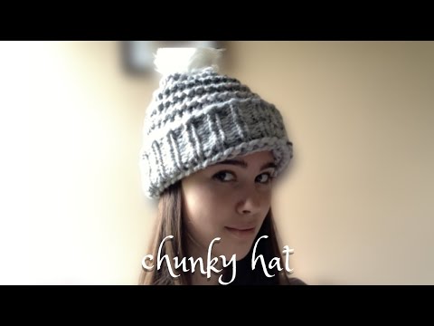 How to Loom Knit A Chunky Hat FOR BEGINNERS | Easy round loom tutorial!🧶