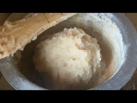 Cooking cassava flour