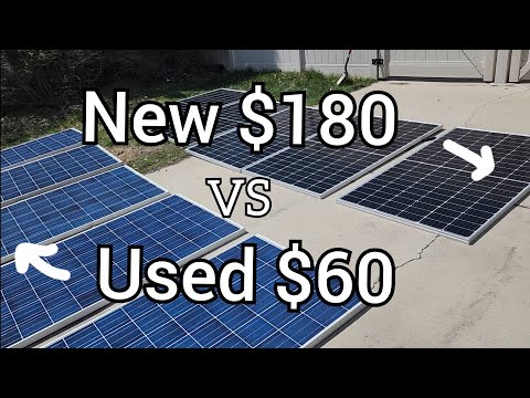 NEW vs USED Solar panels - Side by side - Worth it?