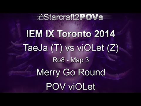 SC2 HotS - IEM IX Toronto 2014 - TaeJa vs viOLet - Ro8 - Map 3 - Merry Go Round - viOLet