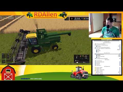 Harvesting Winter Rye - Snettertons FS17 RDAllen Live 10 29 2017
