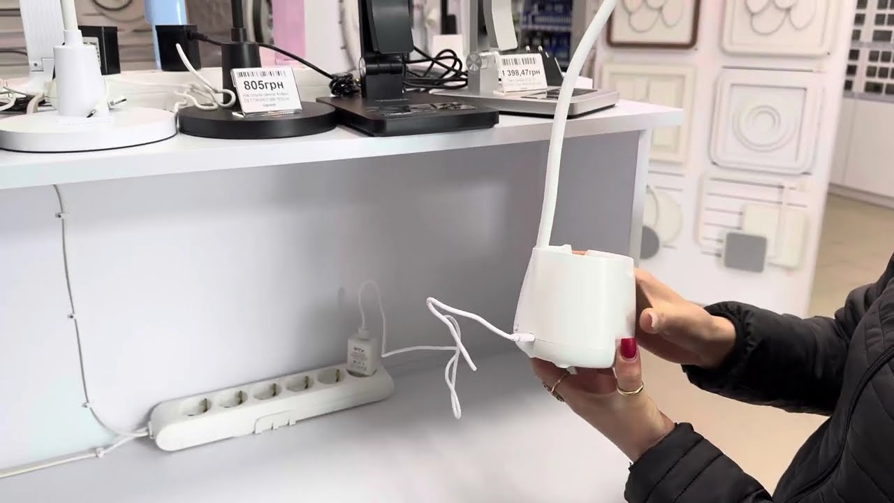 Настільна лампа акумуляторна LED BASKET 6W 300LM 4200K біла Violux 540004